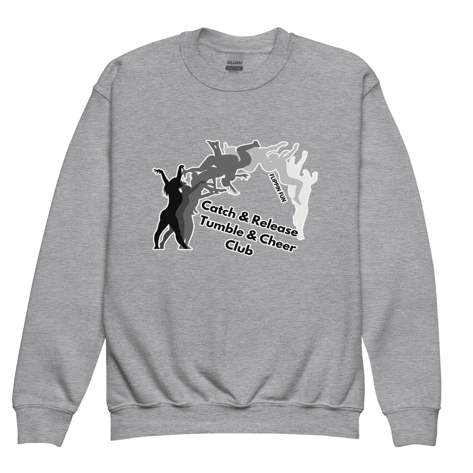 Classic | Youth Sweatshirt | Catch & Release Tumble & Cheer Club | Tumble Logo
