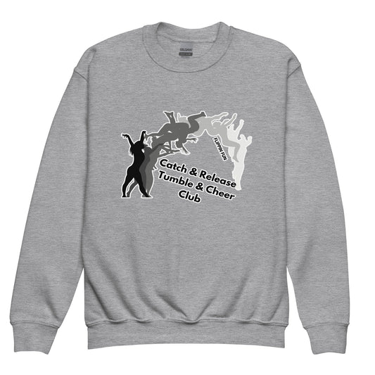 Classic | Youth Sweatshirt | Catch & Release Tumble & Cheer Club | Tumble Logo