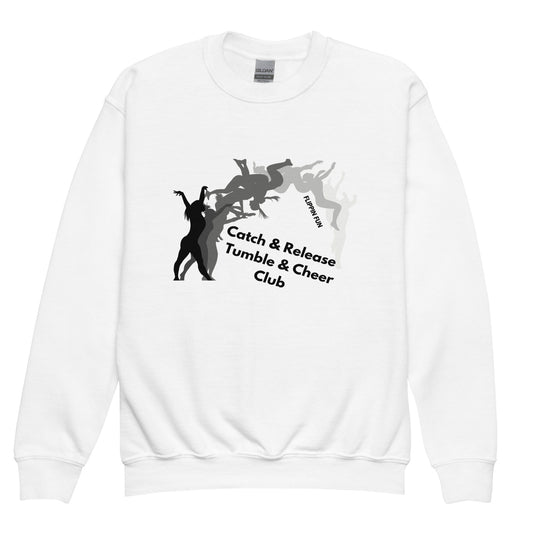 Classic | Youth Sweatshirt | Catch & Release Tumble & Cheer Club | Tumble Logo