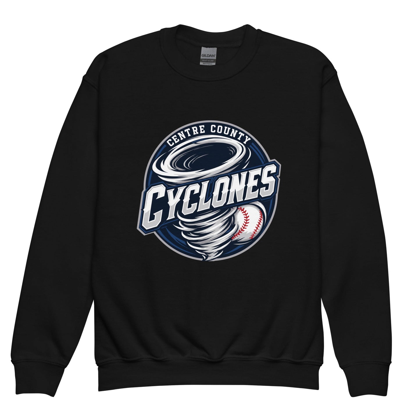 Classic | Youth Sweatshirt | Centre County Cyclones | Badge Logo