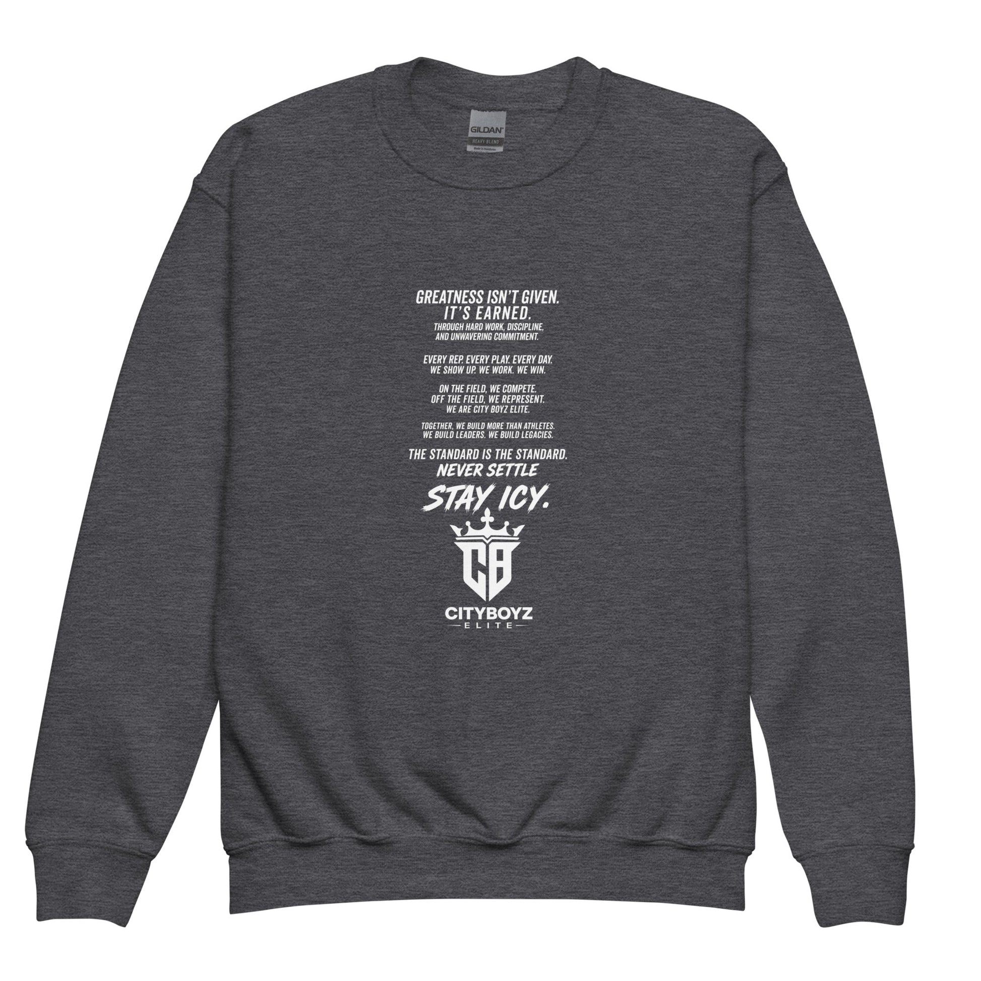 Classic | Youth Sweatshirt | City Boyz Elite | Legacy Builder Mark Logo