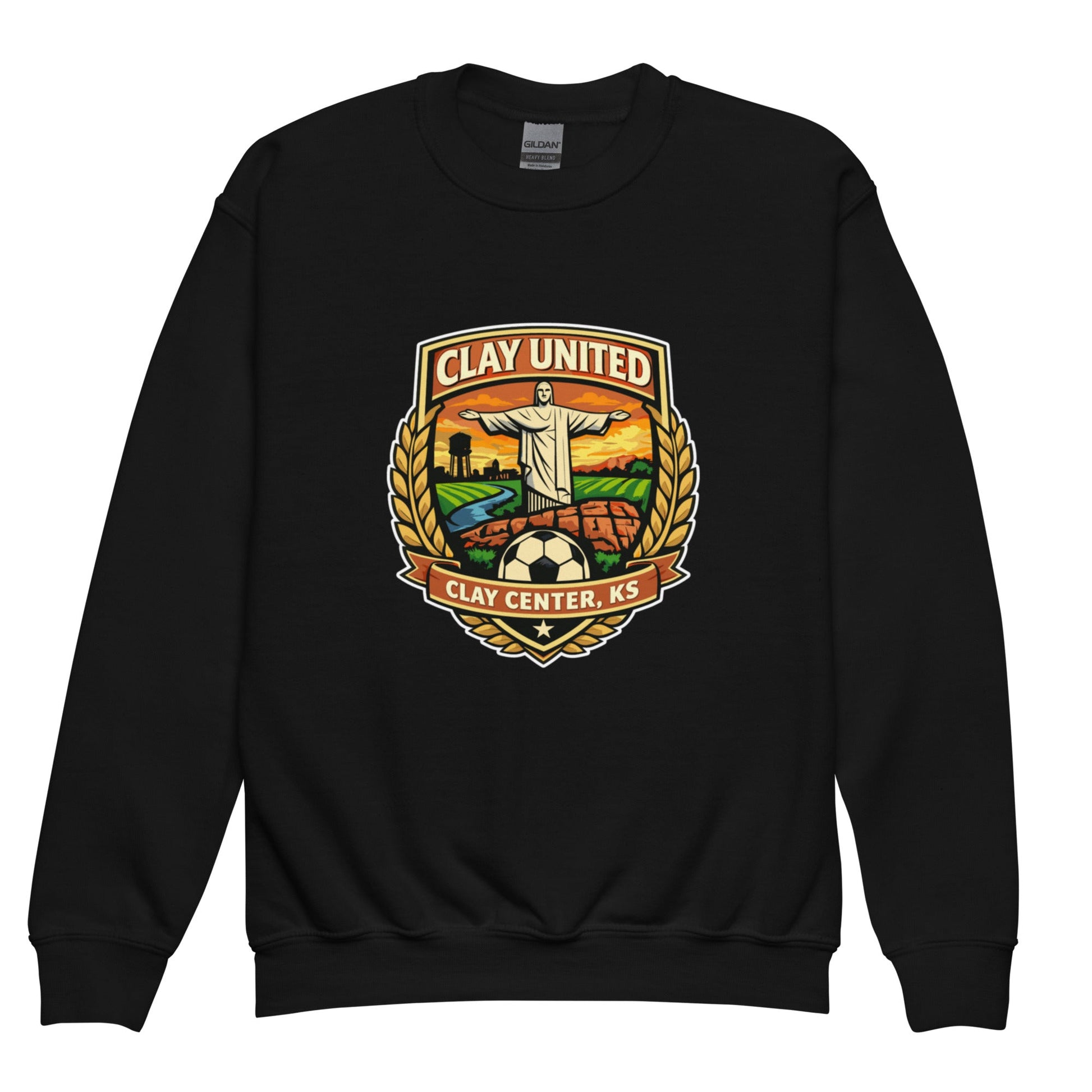 Classic | Youth Sweatshirt | Clay United | Crest Logo