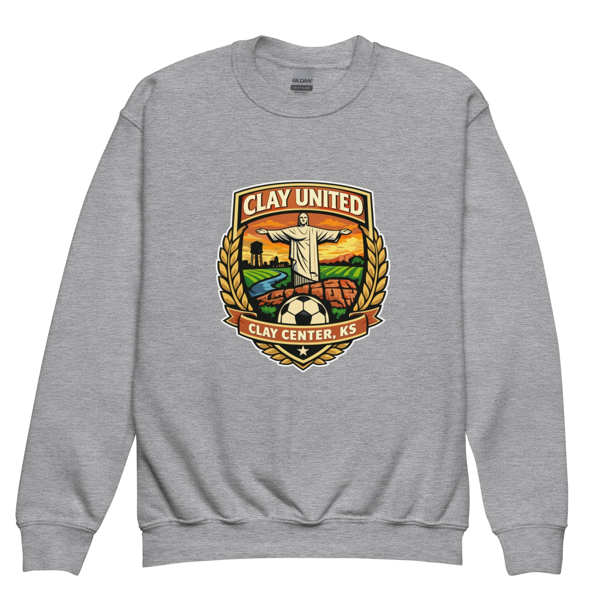 Classic | Youth Sweatshirt | Clay United | Crest Logo