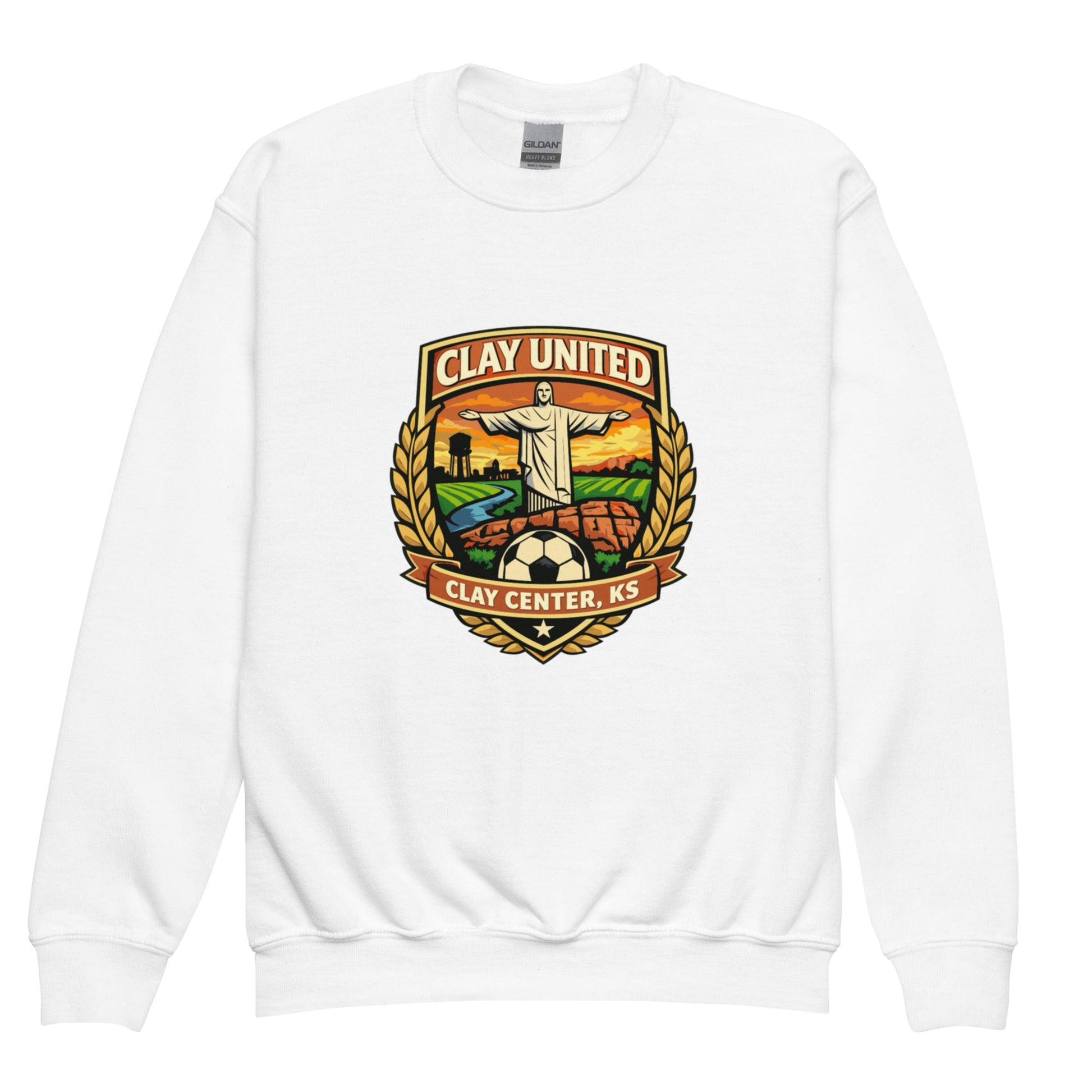 Classic | Youth Sweatshirt | Clay United | Crest Logo