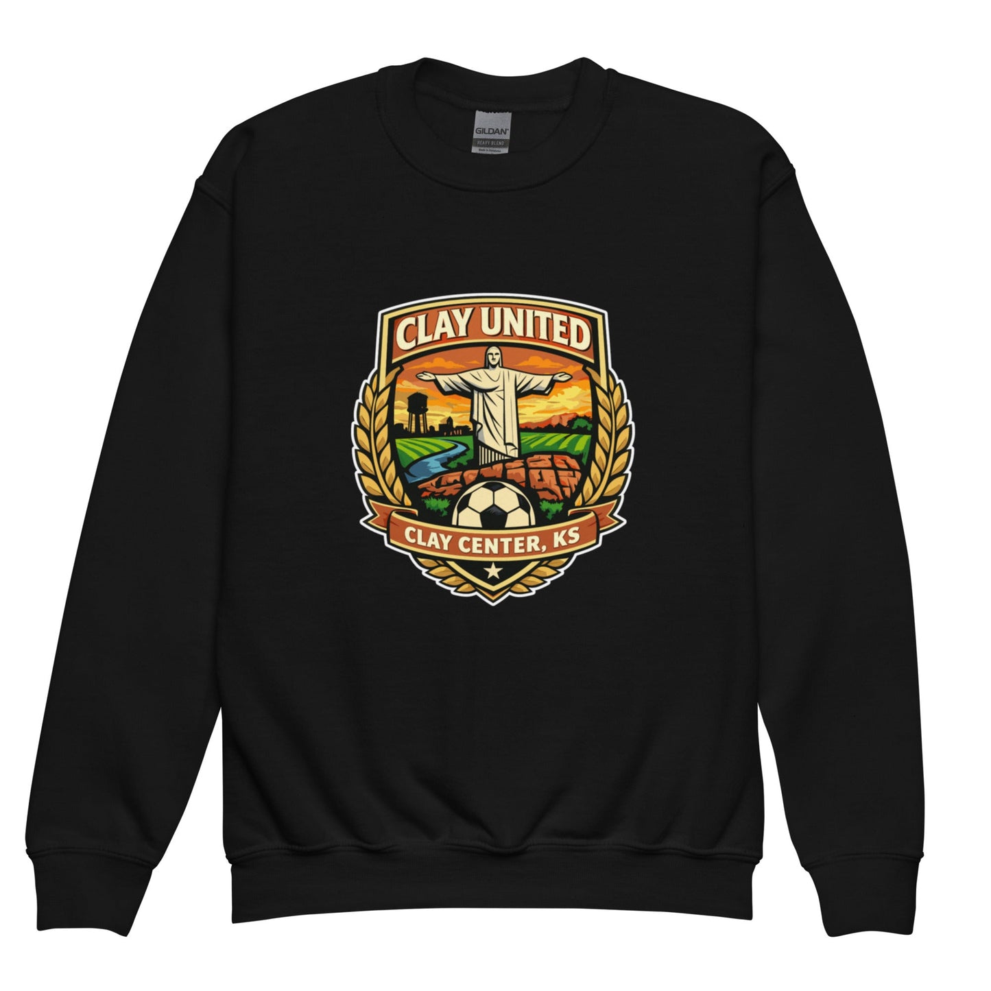 Classic | Youth Sweatshirt | Clay United | Crest Logo