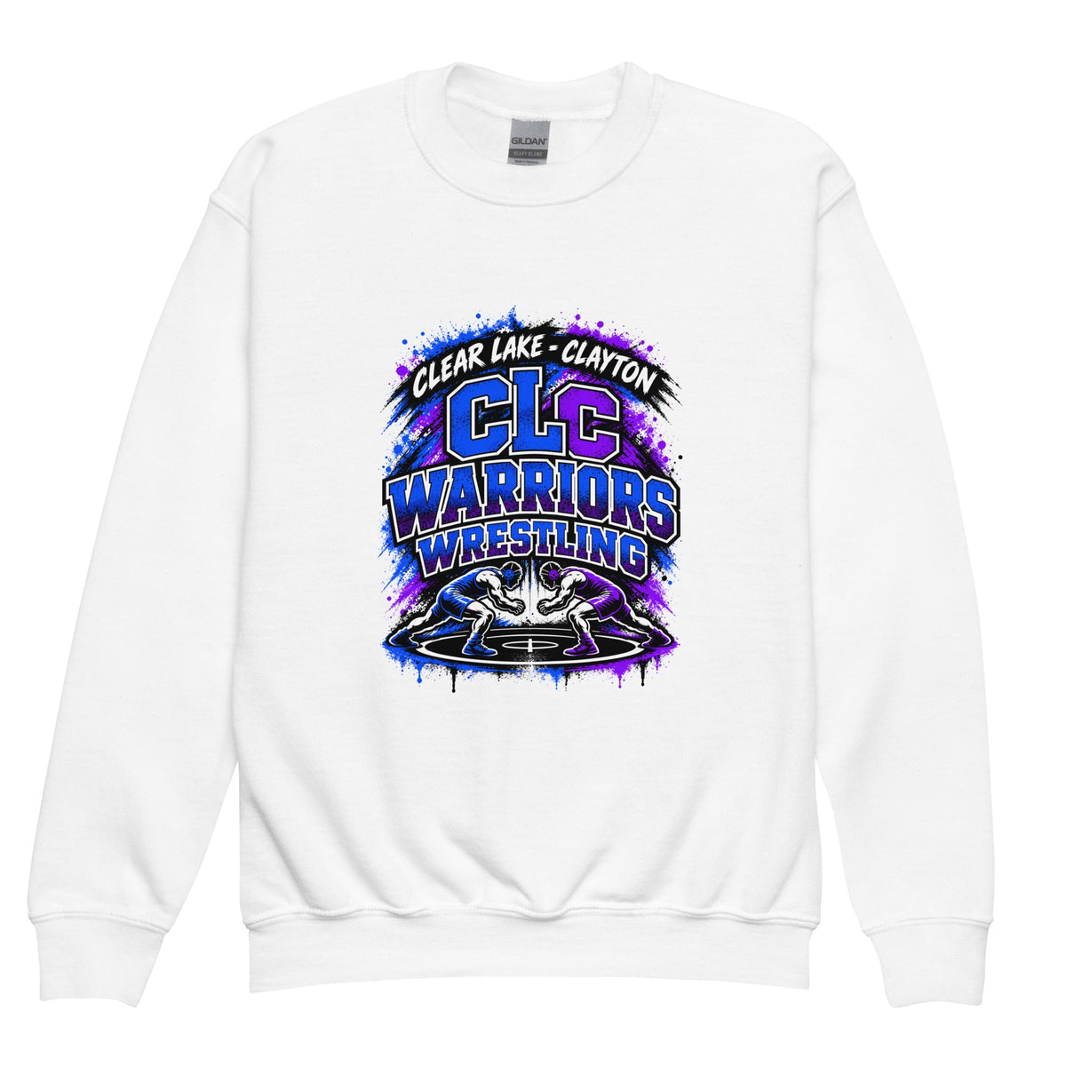 Classic | Youth Sweatshirt | Clear Lake - Clayton Wrestling | Apex Logo