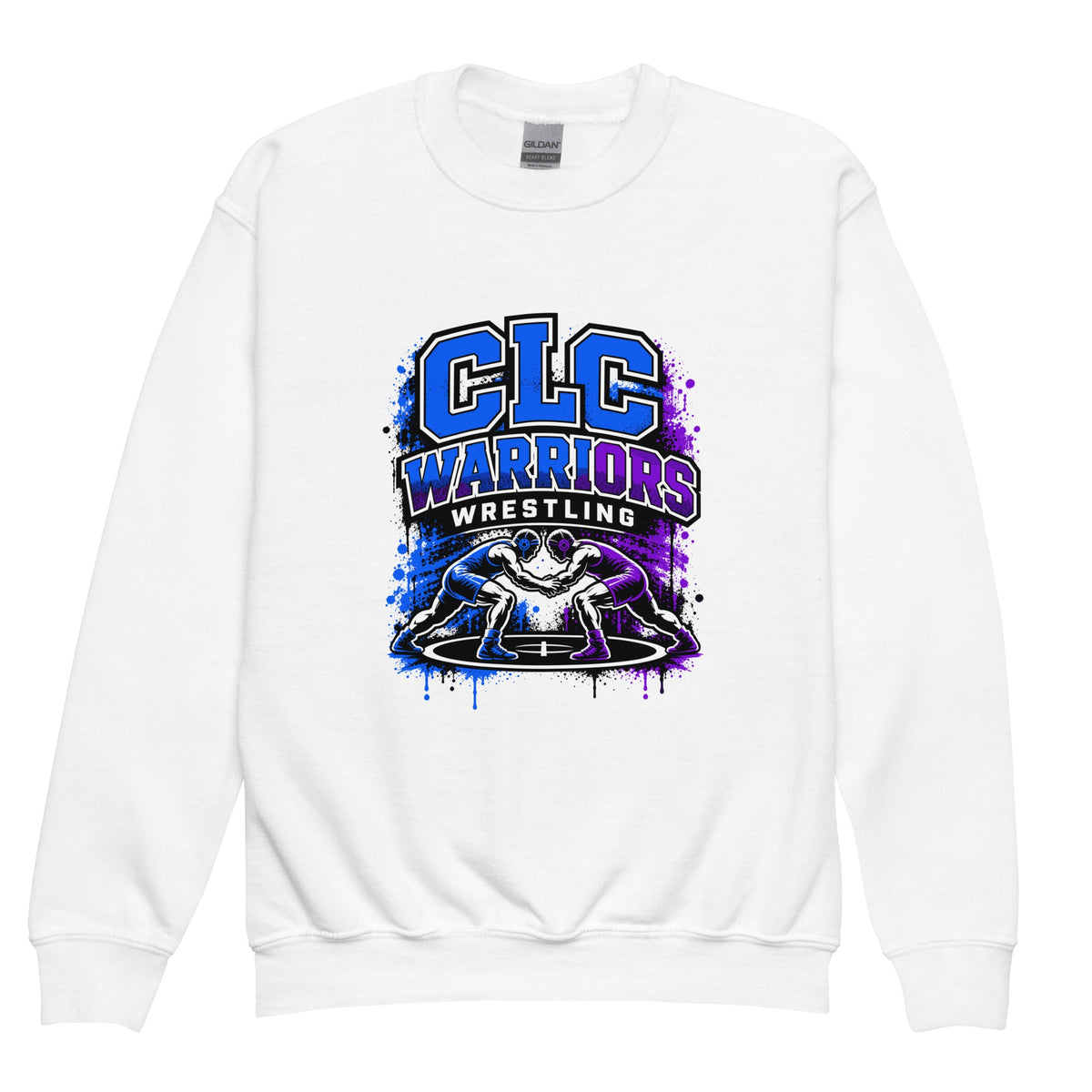 Classic | Youth Sweatshirt | Clear Lake - Clayton Wrestling | Emblem Logo