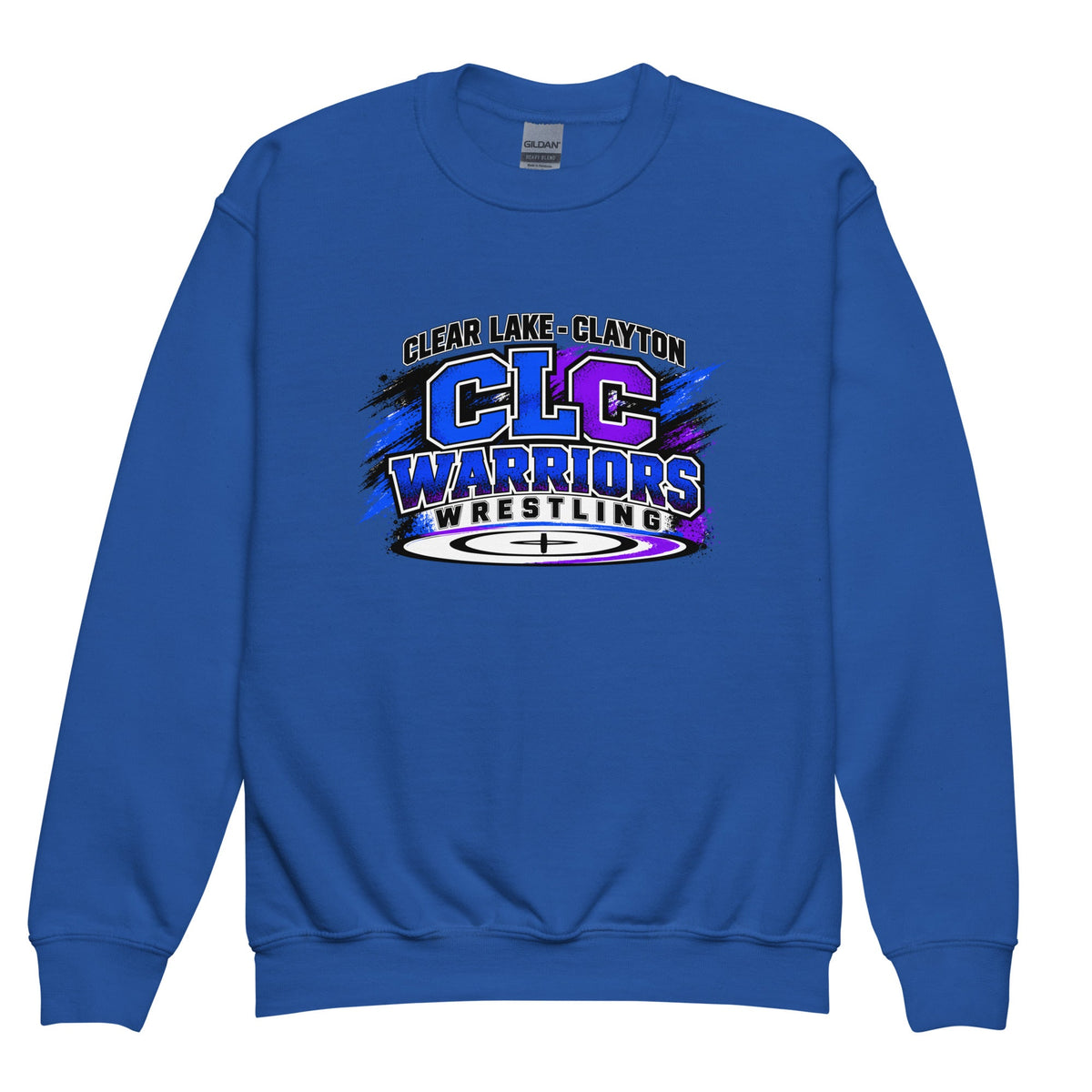 Classic | Youth Sweatshirt | Clear Lake - Clayton Wrestling | Vanguard Logo