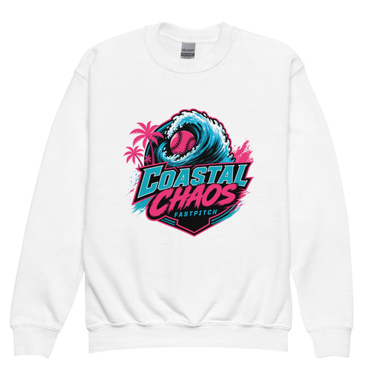 Classic | Youth Sweatshirt | Coastal Chaos Fastpitch | Emblem Logo