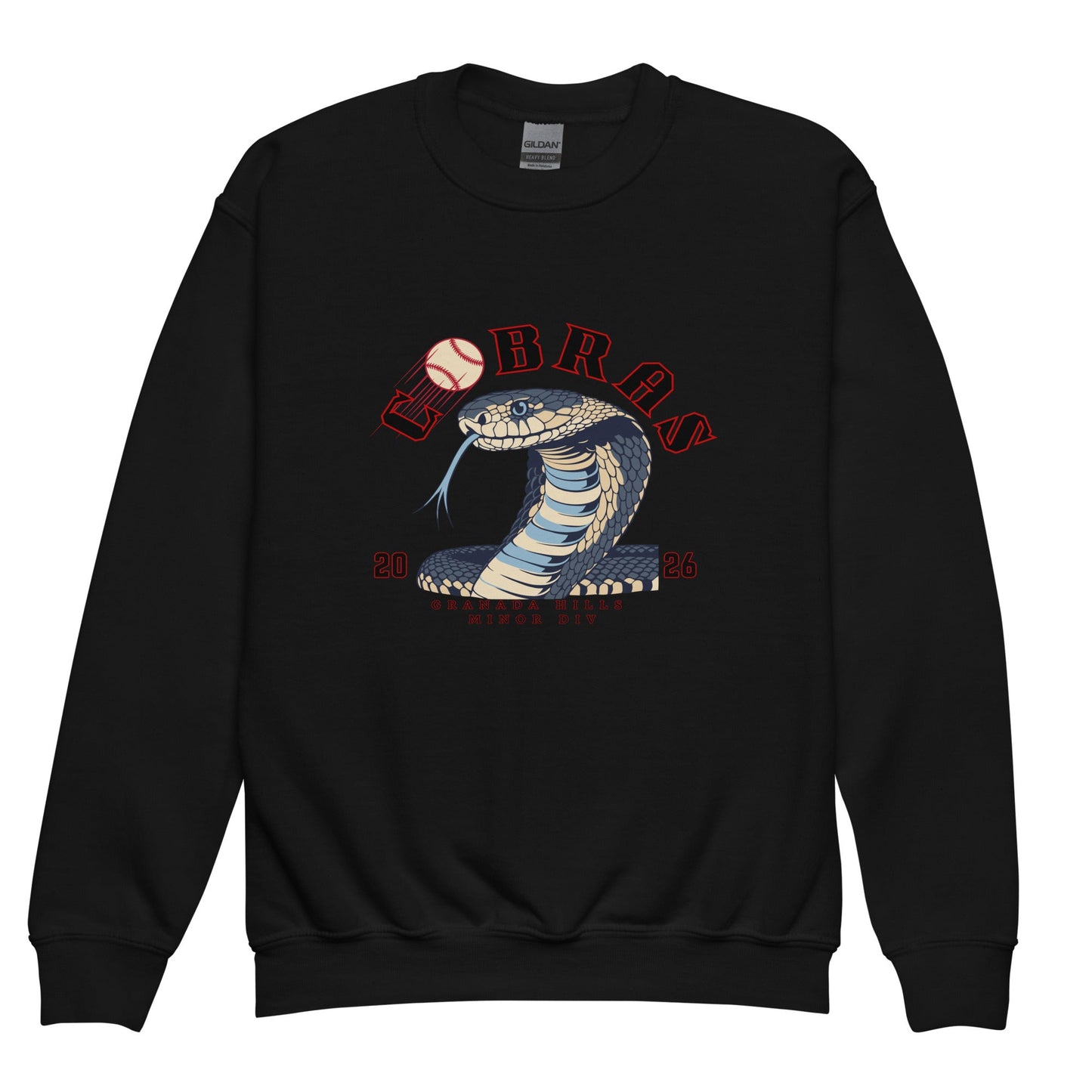 Classic | Youth Sweatshirt | Cobras '26 | Minor Div Logo