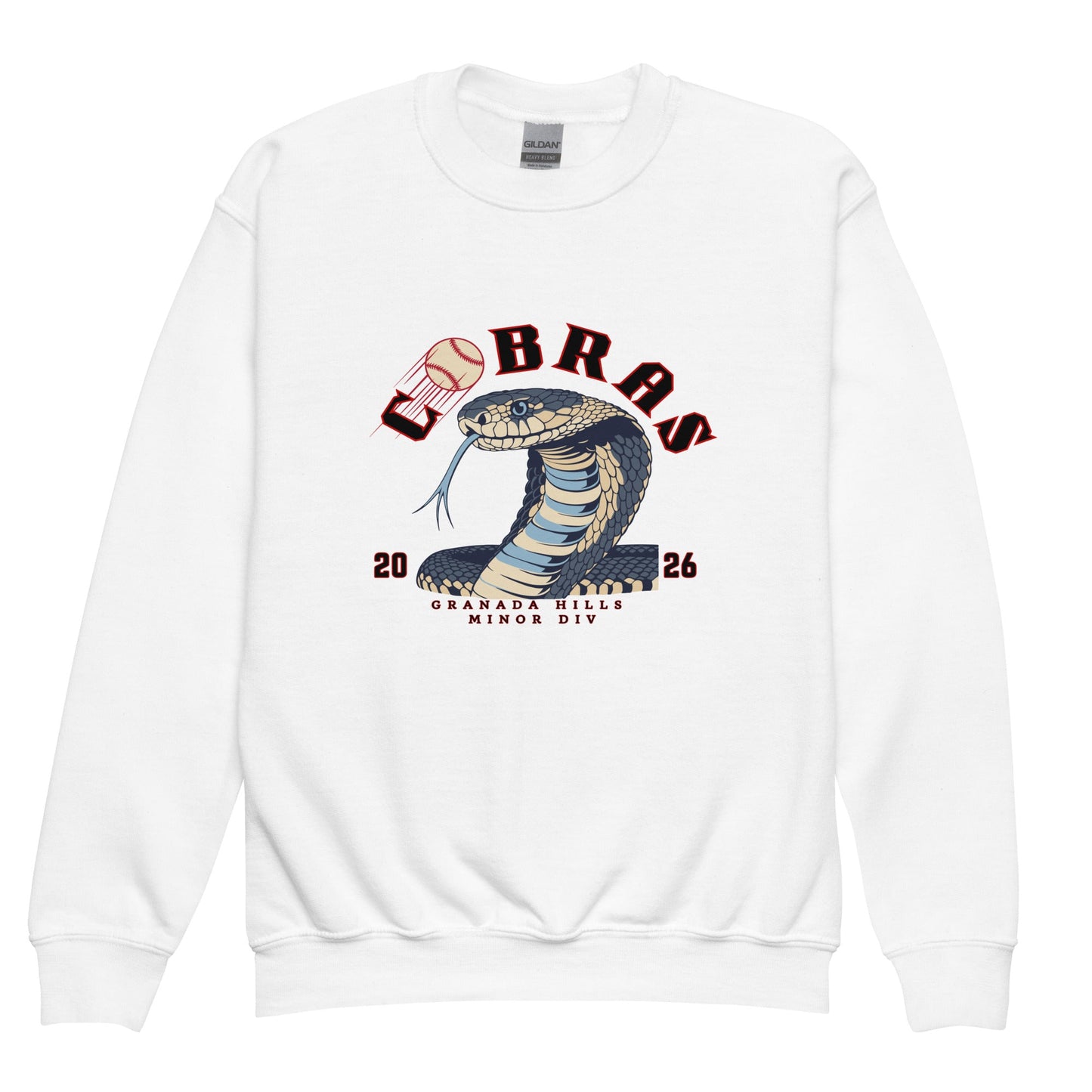 Classic | Youth Sweatshirt | Cobras '26 | Minor Div Logo