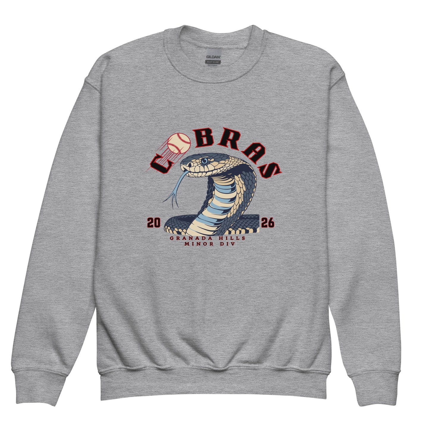 Classic | Youth Sweatshirt | Cobras '26 | Minor Div Logo