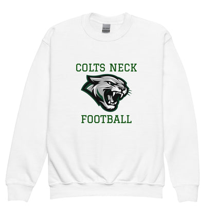 Classic | Youth Sweatshirt | Colts Neck Cougars | Youth Tackle Football (AYF) | Green Predator Logo