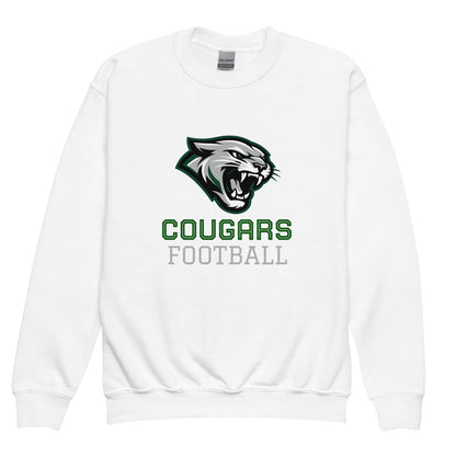 Classic | Youth Sweatshirt | Colts Neck Cougars | Youth Tackle Football (AYF) | Strike Mascot Logo