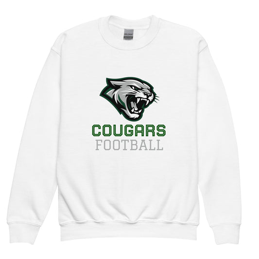 Classic | Youth Sweatshirt | Colts Neck Cougars | Youth Tackle Football (AYF) | Strike Mascot Logo