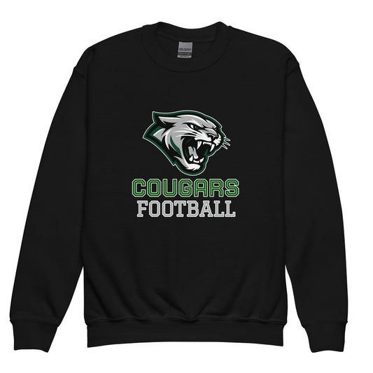 Classic | Youth Sweatshirt | Colts Neck Cougars | Youth Tackle Football (AYF) | Strike Mascot Logo