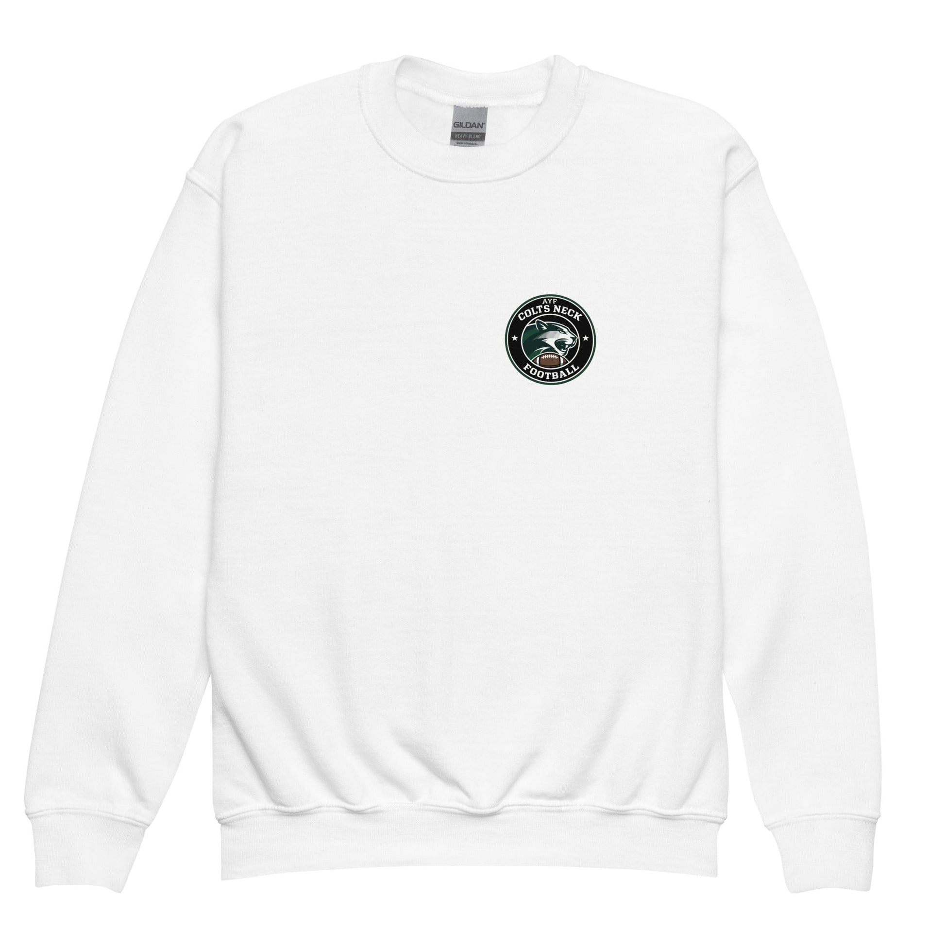 Classic | Youth Sweatshirt | Colts Neck Cougars | Youth Tackle Football (AYF) | Varsity Badge Logo