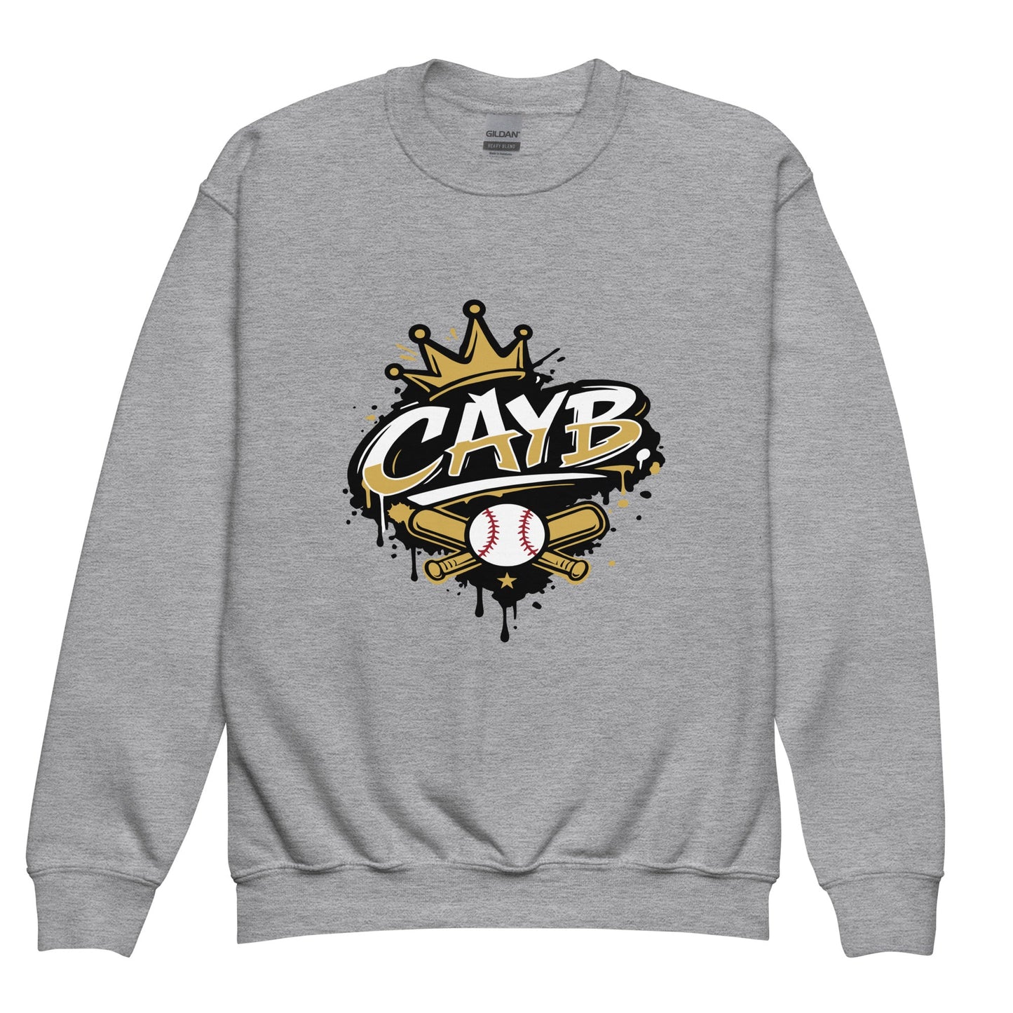 Classic | Youth Sweatshirt | Conroe Area Youth Baseball | Crown Logo