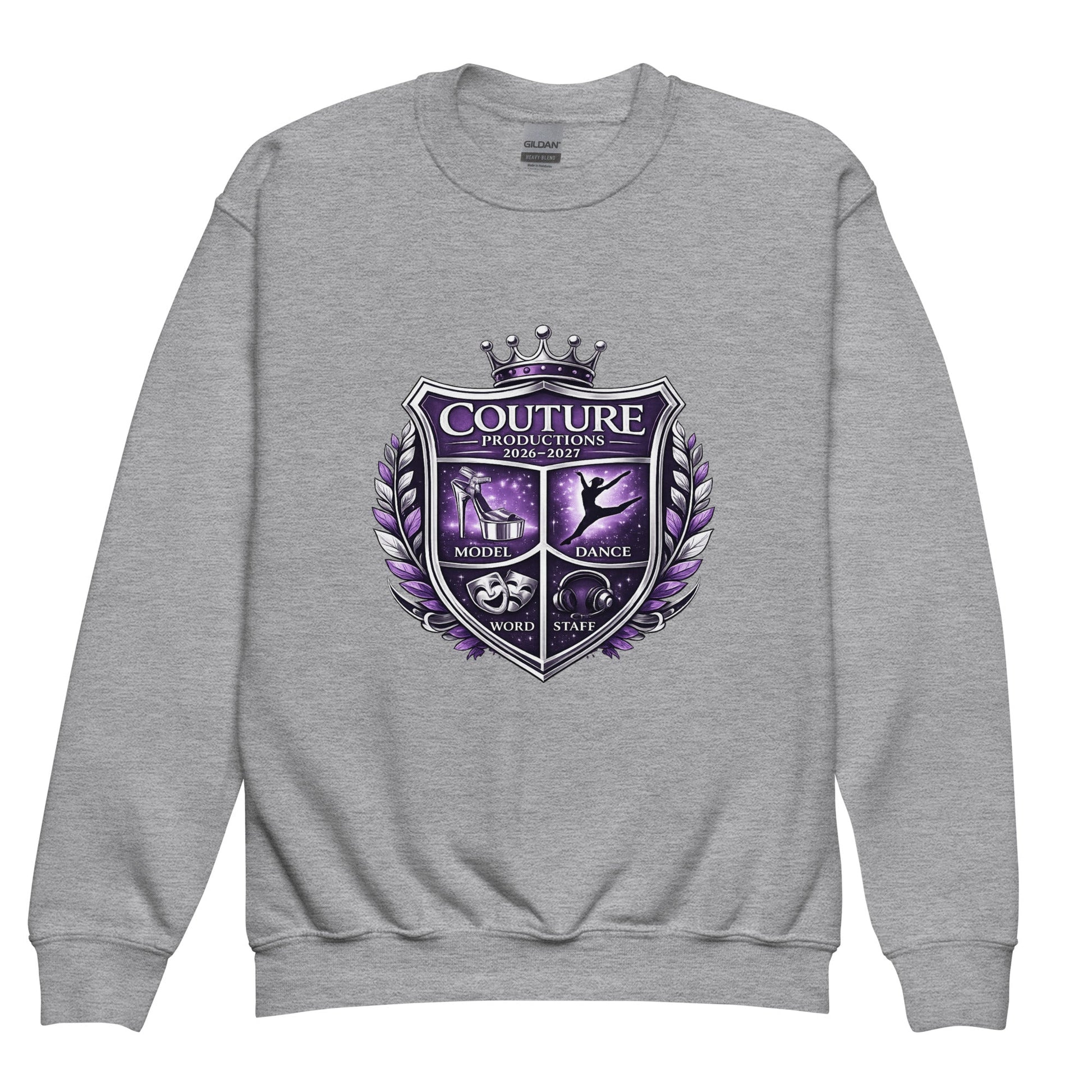 Classic | Youth Sweatshirt | Couture Productions | Couture Shield Logo
