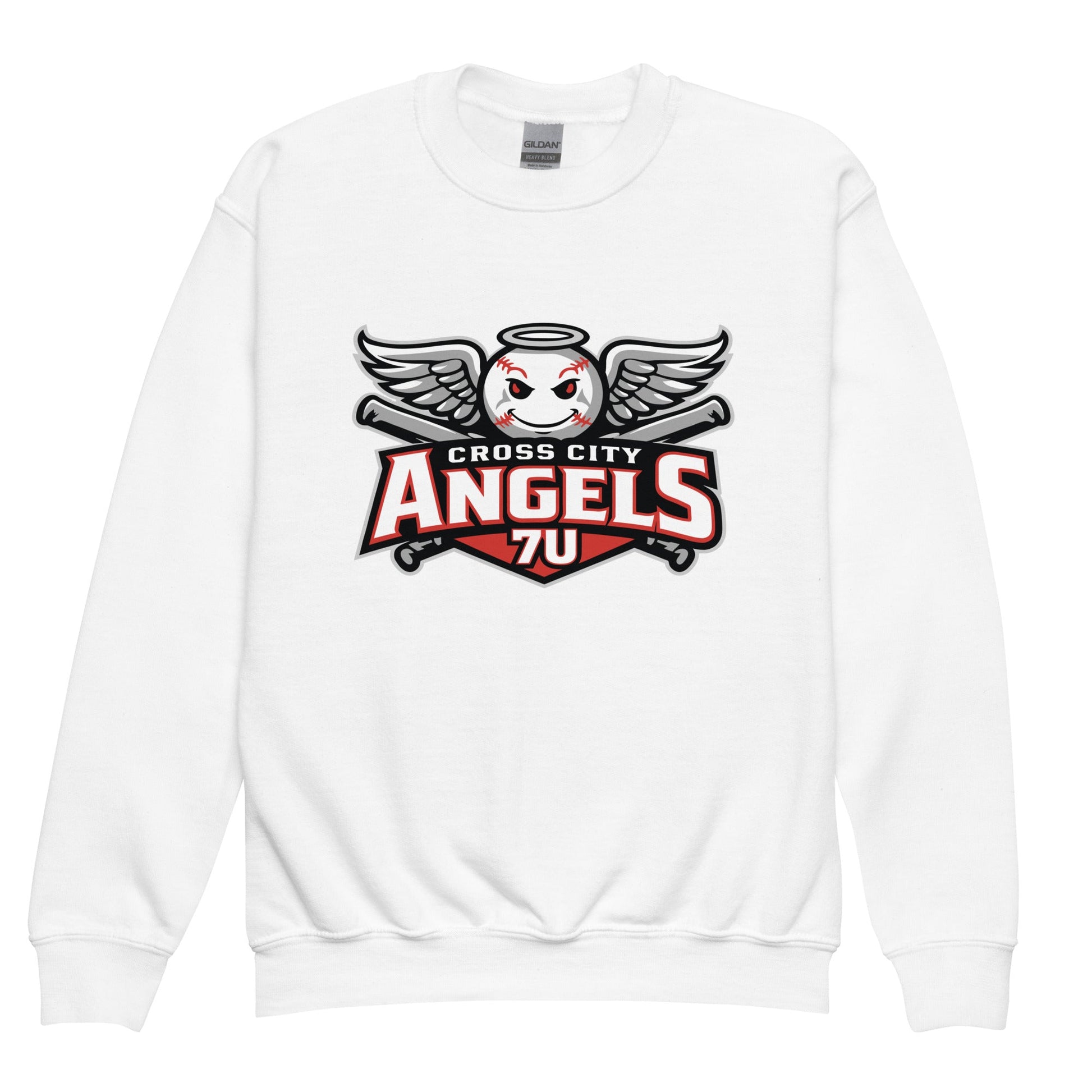 Classic | Youth Sweatshirt | Cross City Angels | Winged Guardian Logo