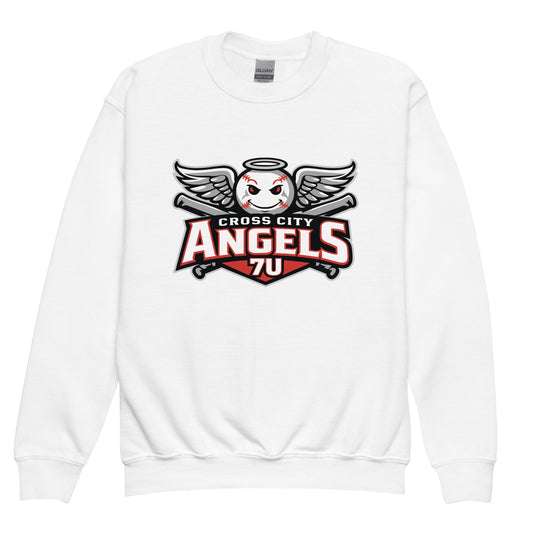 Classic | Youth Sweatshirt | Cross City Angels | Winged Guardian Logo