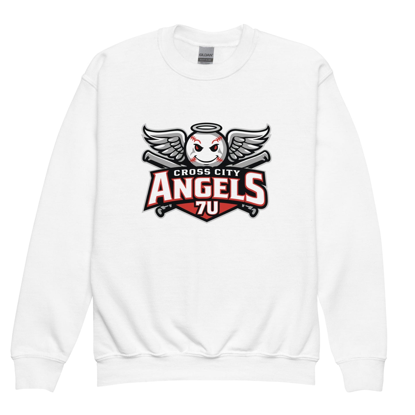 Classic | Youth Sweatshirt | Cross City Angels | Winged Guardian Logo