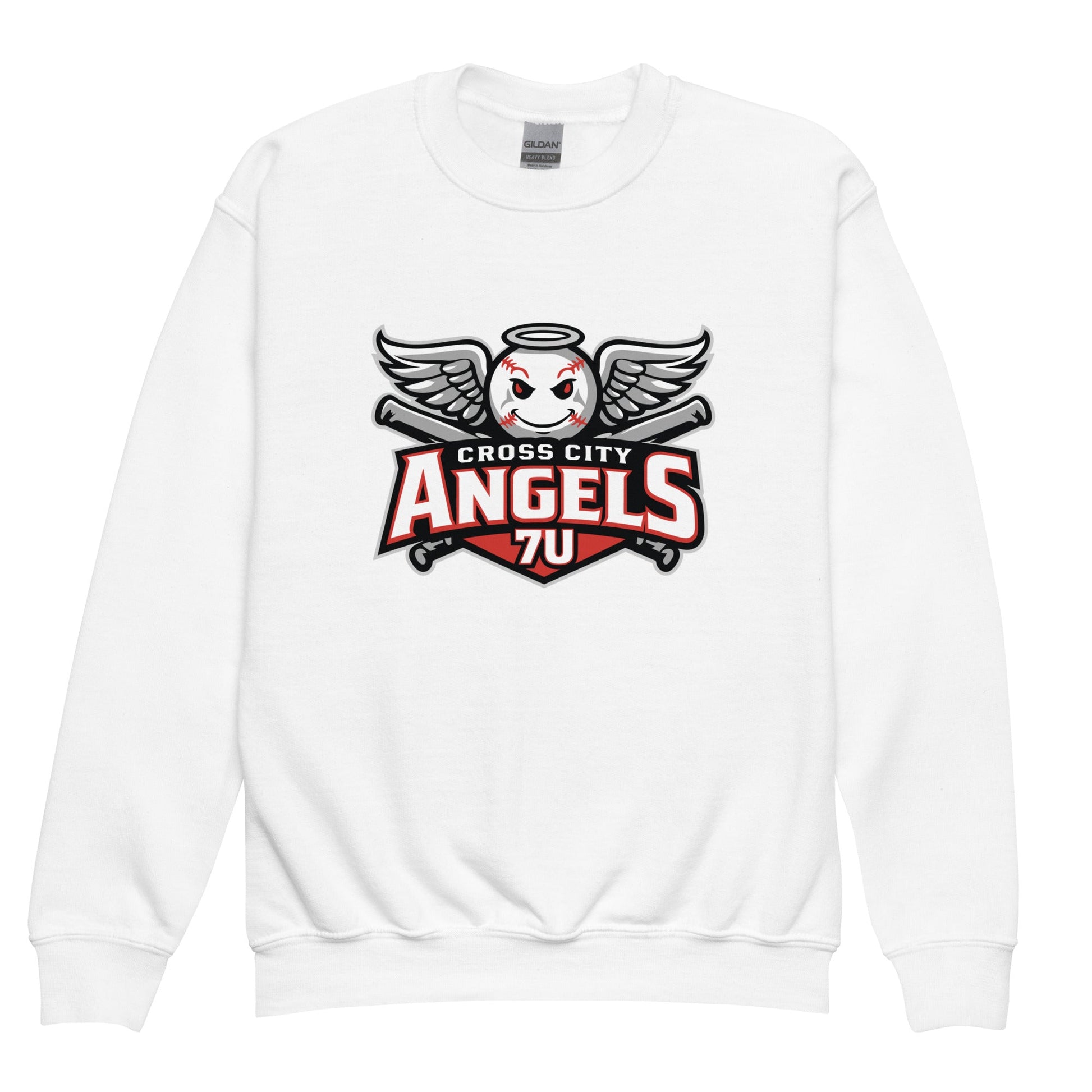Classic | Youth Sweatshirt | Cross City Angels | Winged Guardian Logo