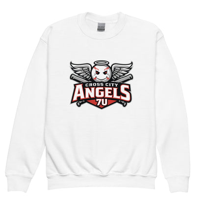 Classic | Youth Sweatshirt | Cross City Angels | Winged Guardian Logo