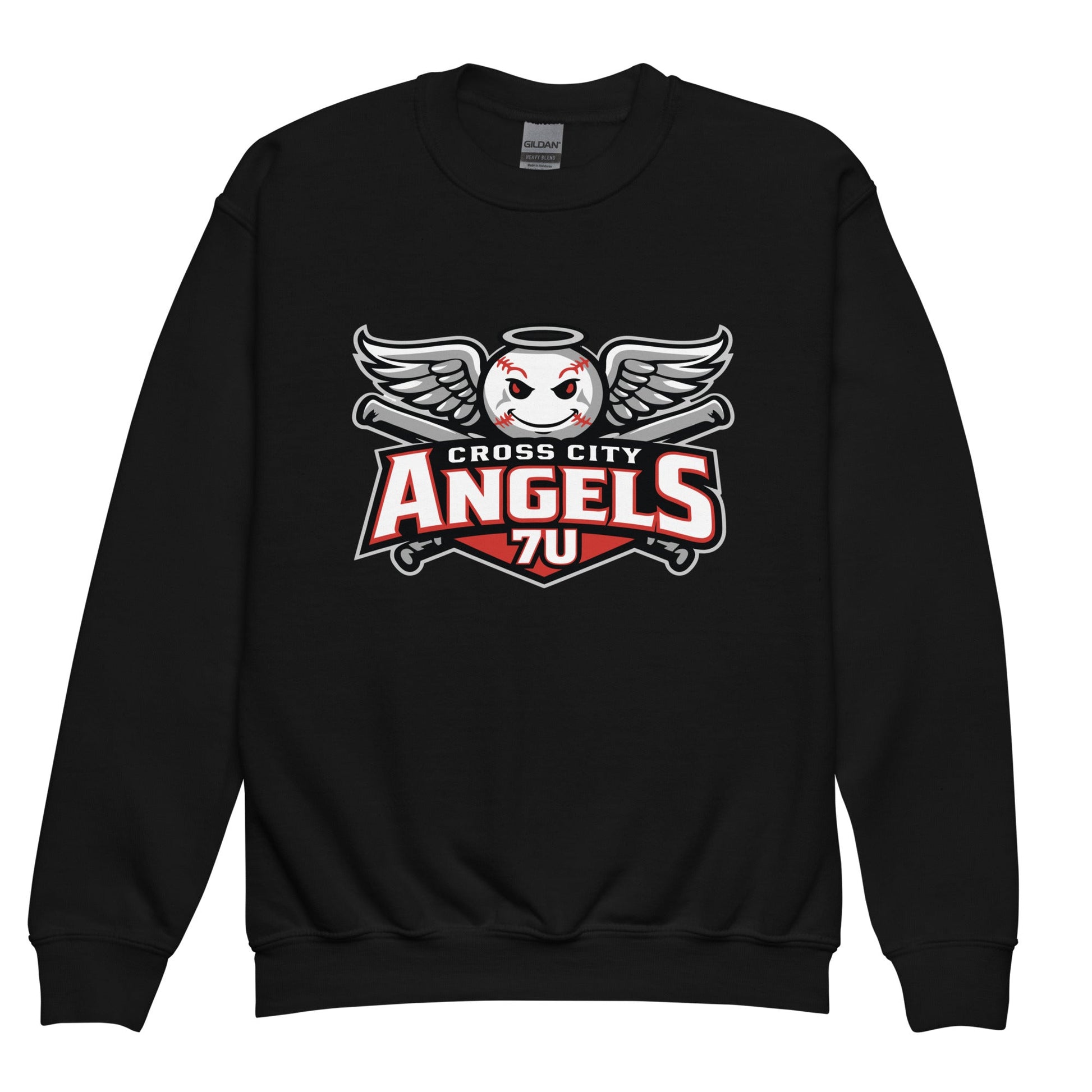 Classic | Youth Sweatshirt | Cross City Angels | Winged Guardian Logo