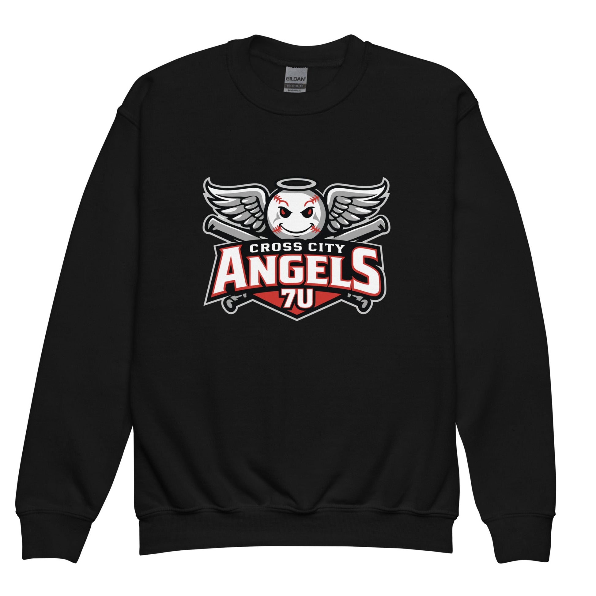 Classic | Youth Sweatshirt | Cross City Angels | Winged Guardian Logo
