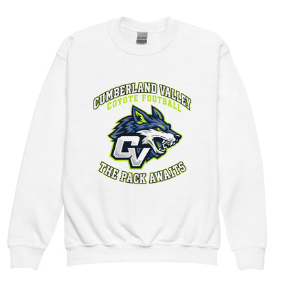 Classic | Youth Sweatshirt | Cumberland Valley Coyotes Football | Emblem Logo