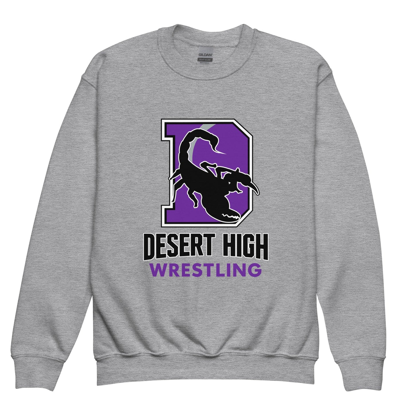 Classic | Youth Sweatshirt | Desert High Scorpions | Crest Logo