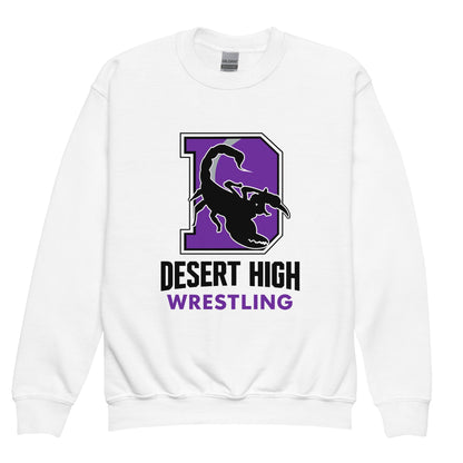 Classic | Youth Sweatshirt | Desert High Scorpions | Crest Logo