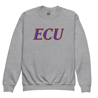 Classic | Youth Sweatshirt | ECU Club Womens Lacrosse | Crest Logo