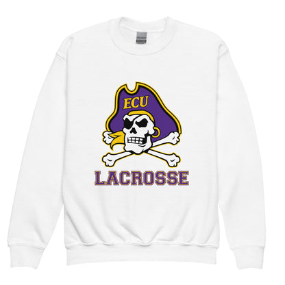 Classic | Youth Sweatshirt | ECU Club Womens Lacrosse | Ironclad Corsairs Logo