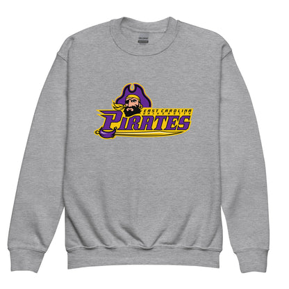 Classic | Youth Sweatshirt | ECU Club Womens Lacrosse | Pirate Emblem Logo