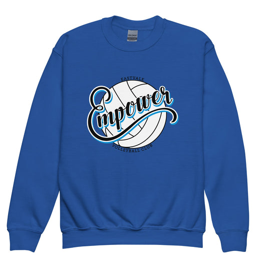 Classic | Youth Sweatshirt | Empower Volleyball Club | Emblem Logo