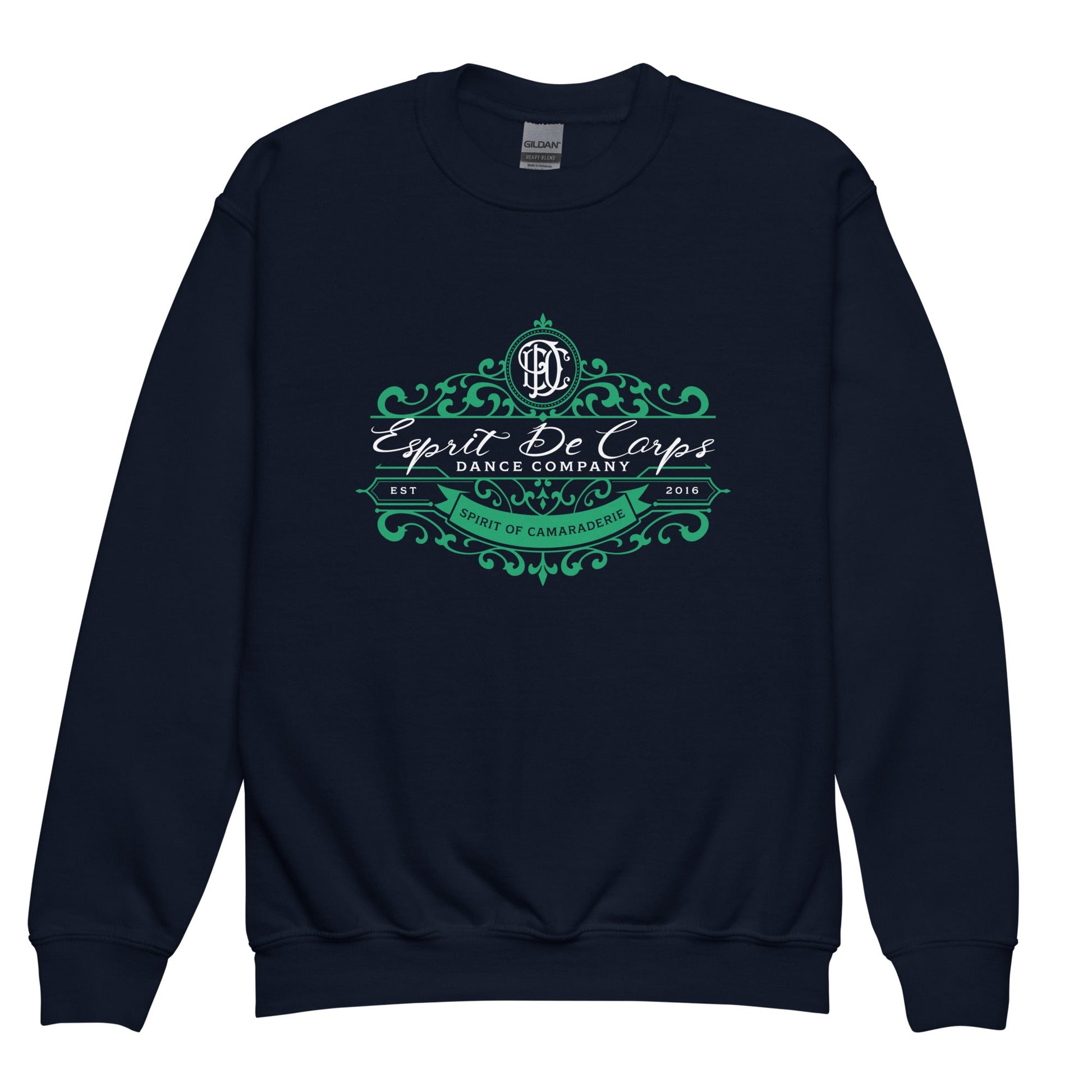 Classic | Youth Sweatshirt | Esprit de Corps Dance Co., LLC | Crest Logo