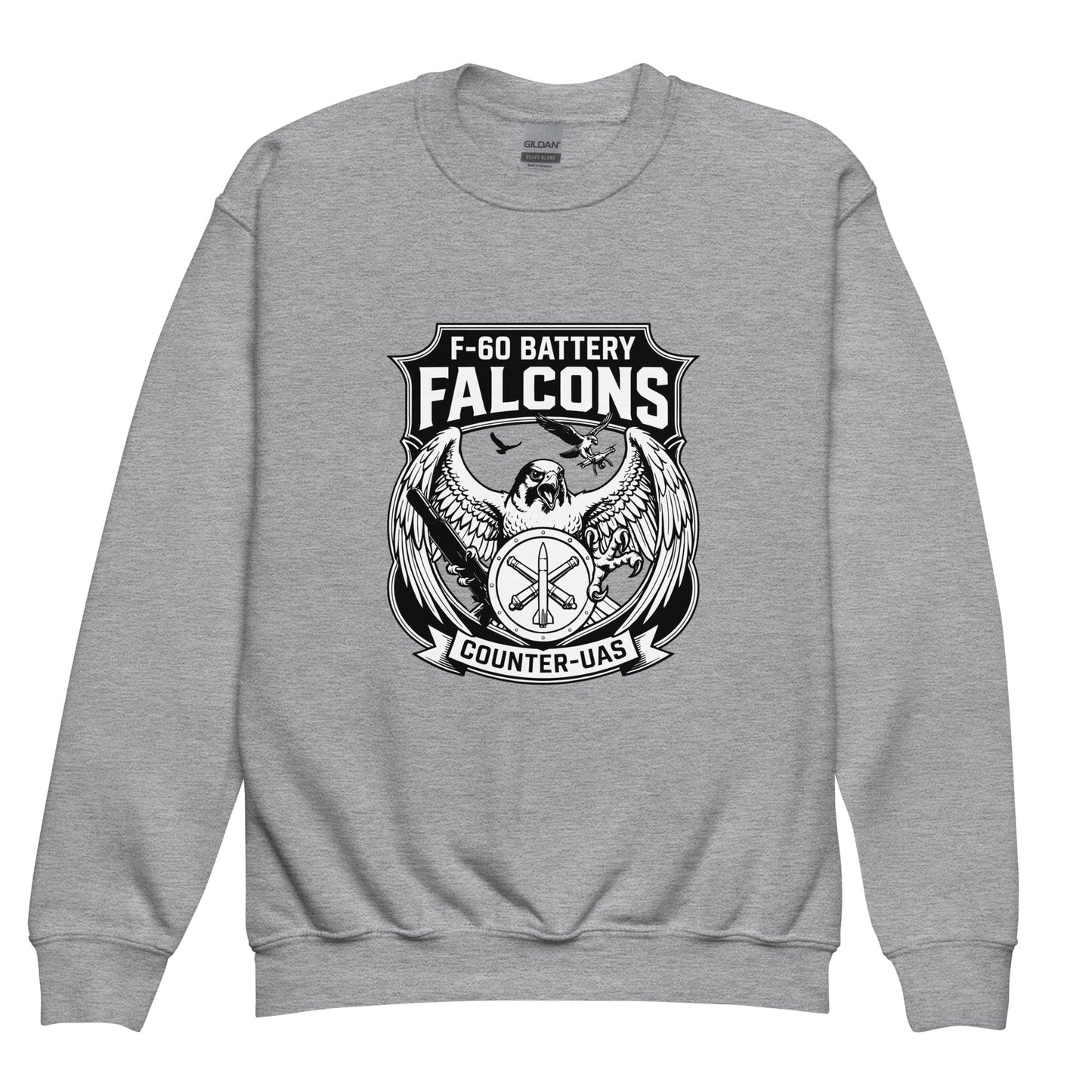 Classic | Youth Sweatshirt | F - 60th ADA | Falcon Shield Logo