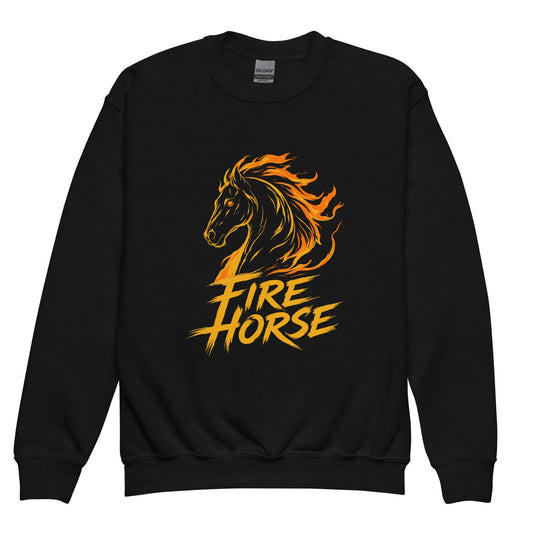 Classic | Youth Sweatshirt | Fire Horse Masters | Emblem Logo