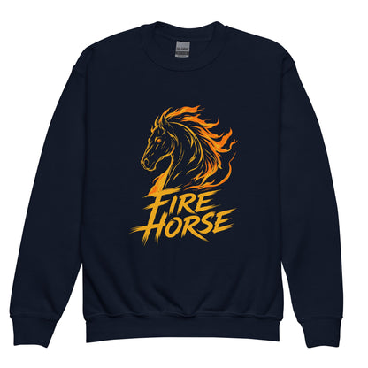 Classic | Youth Sweatshirt | Fire Horse Masters | Emblem Logo