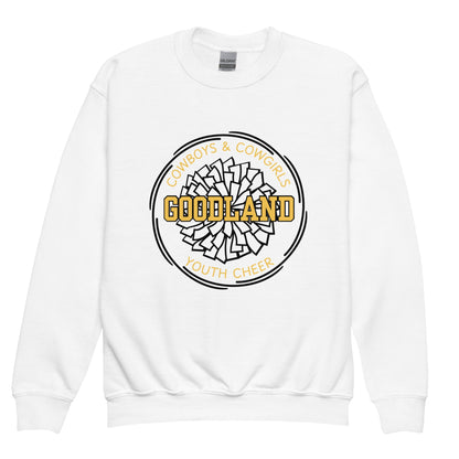 Classic | Youth Sweatshirt | Goodland Youth Cheer | Crest Logo