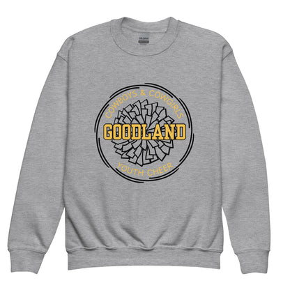 Classic | Youth Sweatshirt | Goodland Youth Cheer | Crest Logo