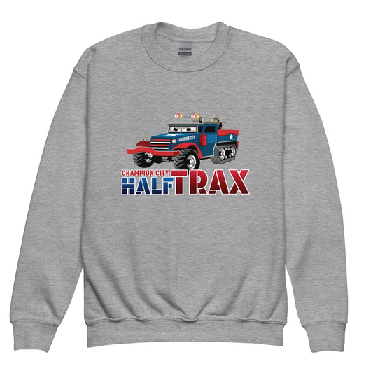 Classic | Youth Sweatshirt | Half Trax Baseball | Mascot Logo