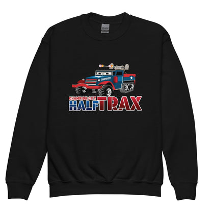 Classic | Youth Sweatshirt | Half Trax Baseball | Mascot Logo