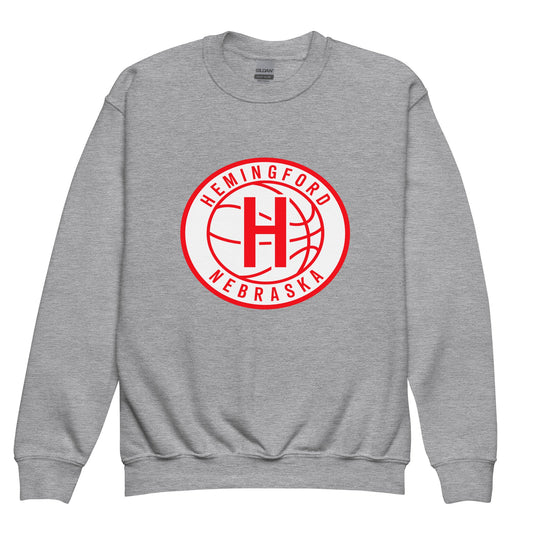Classic | Youth Sweatshirt | Hemingford Bobcats | Alt Badge Logo