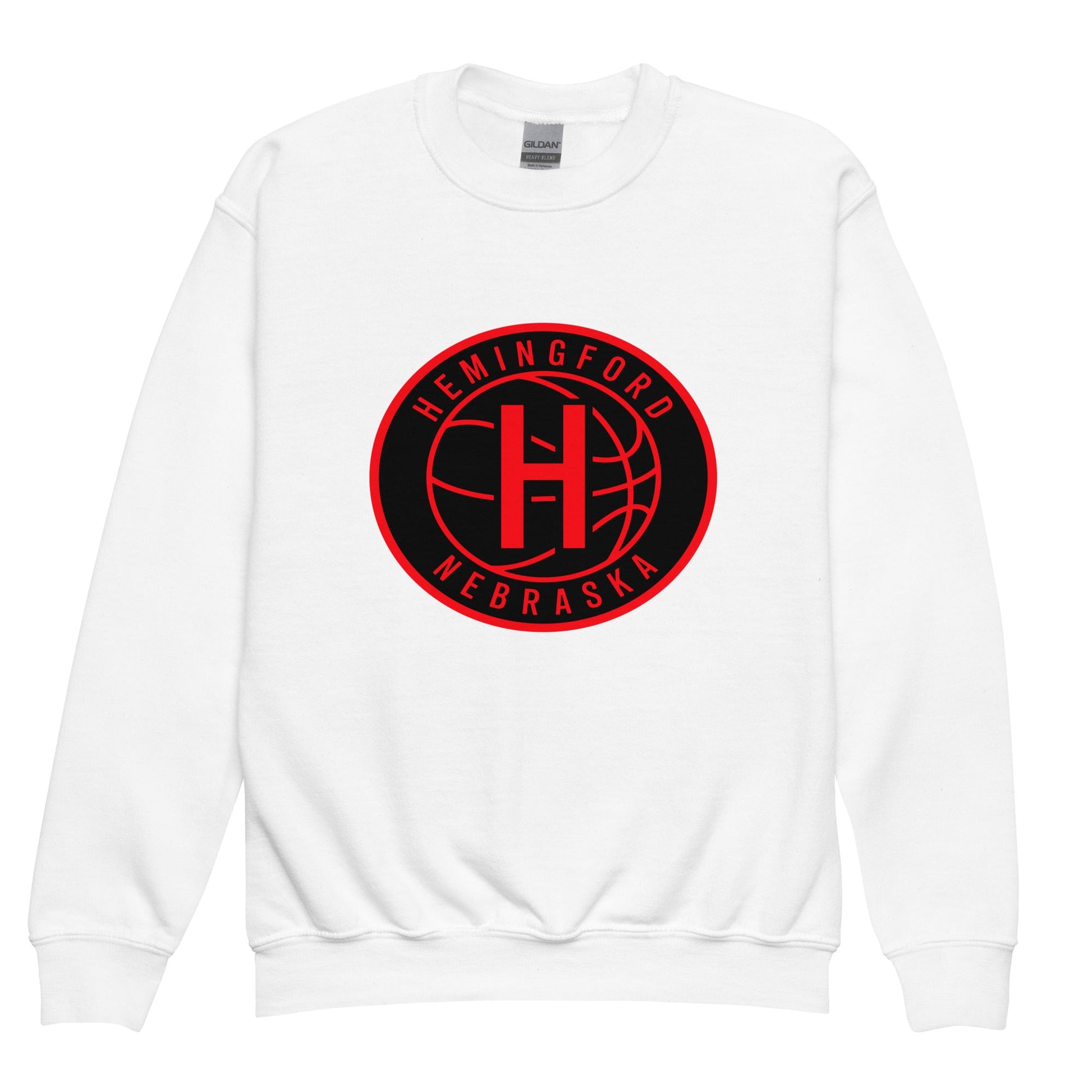 Classic | Youth Sweatshirt | Hemingford Bobcats | Badge Logo