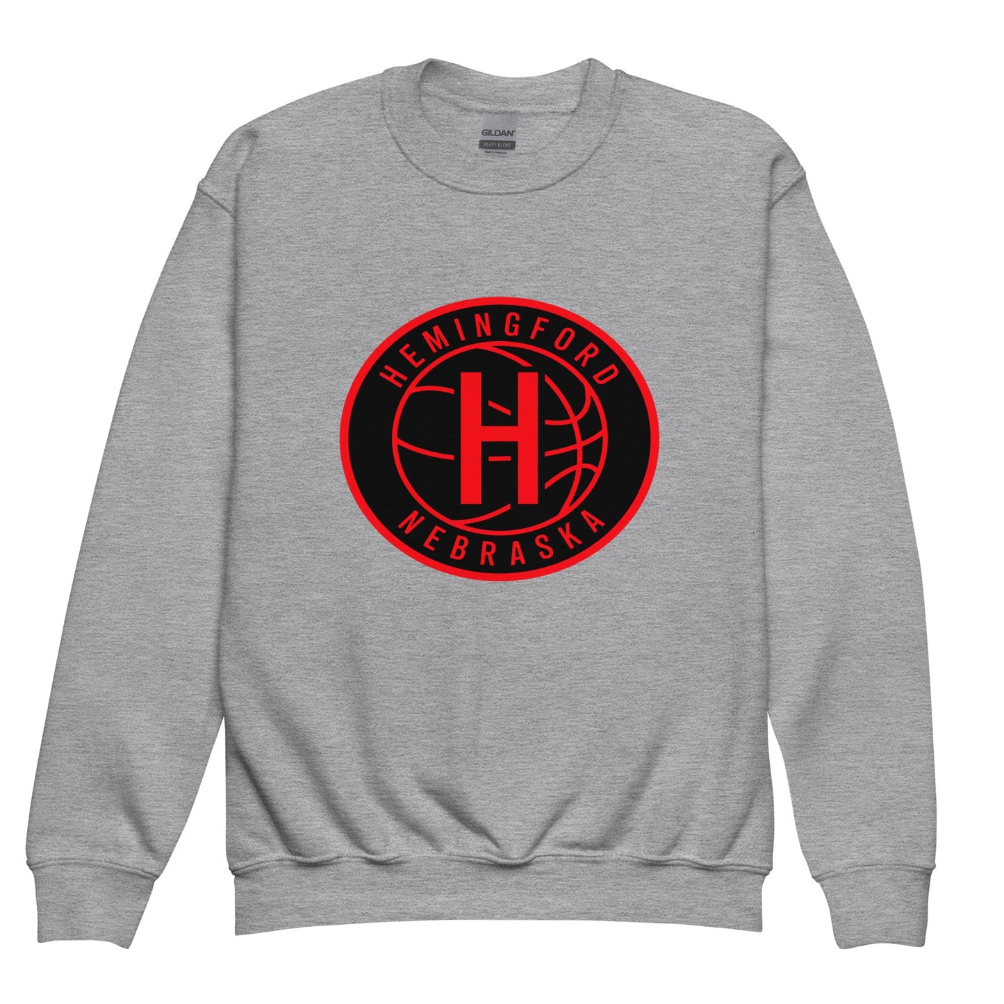 Classic | Youth Sweatshirt | Hemingford Bobcats | Badge Logo