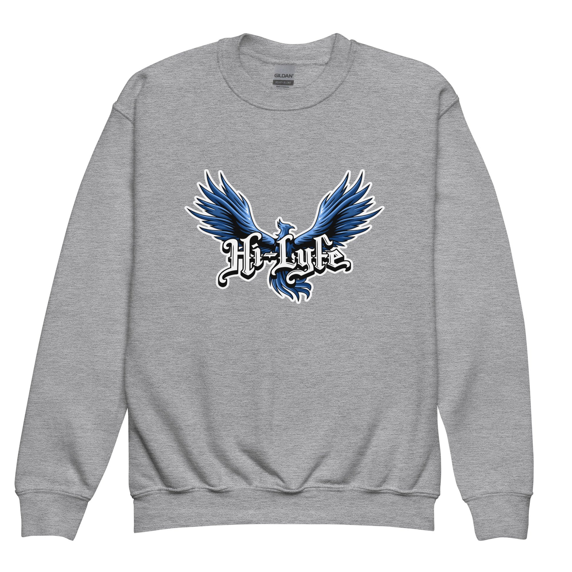 Classic | Youth Sweatshirt | Hi - Lyfe Basketball | Wings Logo