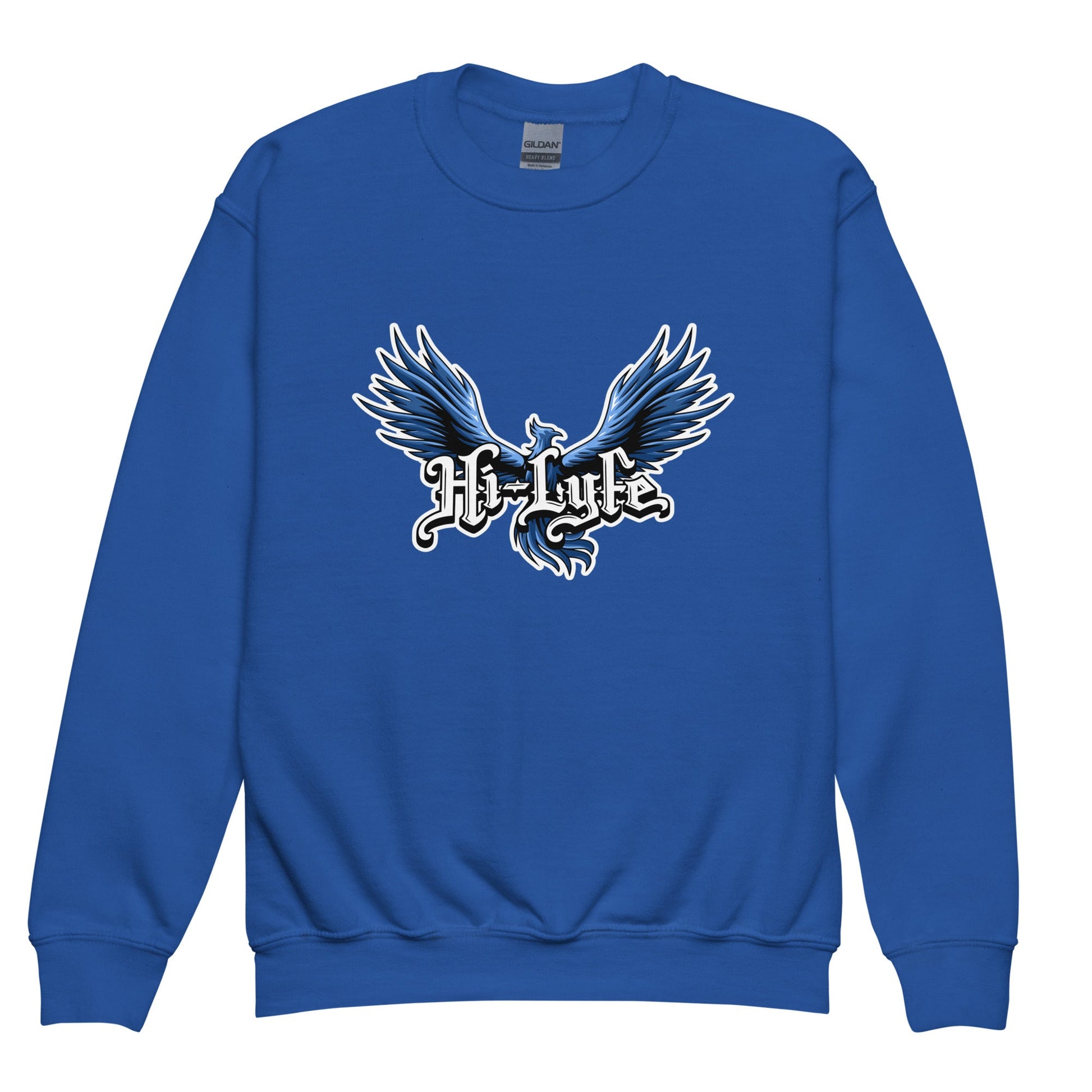 Classic | Youth Sweatshirt | Hi - Lyfe Basketball | Wings Logo